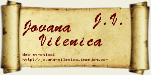 Jovana Vilenica vizit kartica